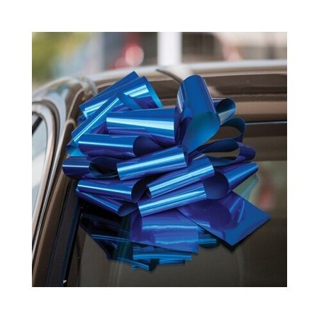CAR DEALER DEPOT Holiday Pull Car Bow: Blue 535H-BL